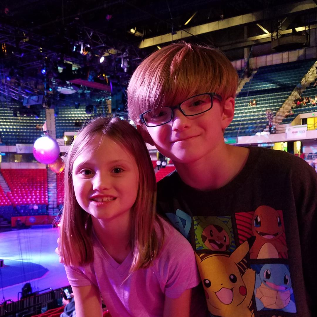 At the #RinglingBros circus for a little birthday celebration.