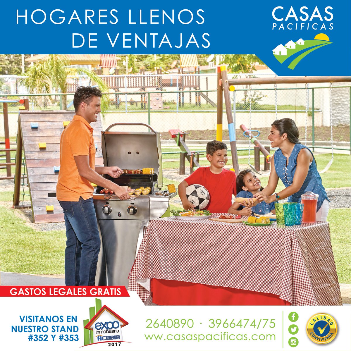 ¡Te esperamos en Acobir! Stand 352 y 353. Los mejores proyectos del este con las mejores ofertas. 264-0890 396-6474/75 #casaspacificas