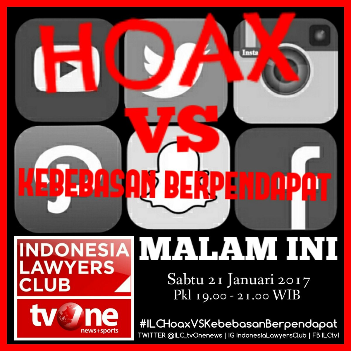 IndonesiaLawyersClub On Twitter SPESIAL Menemani Malam Minggu Anda
