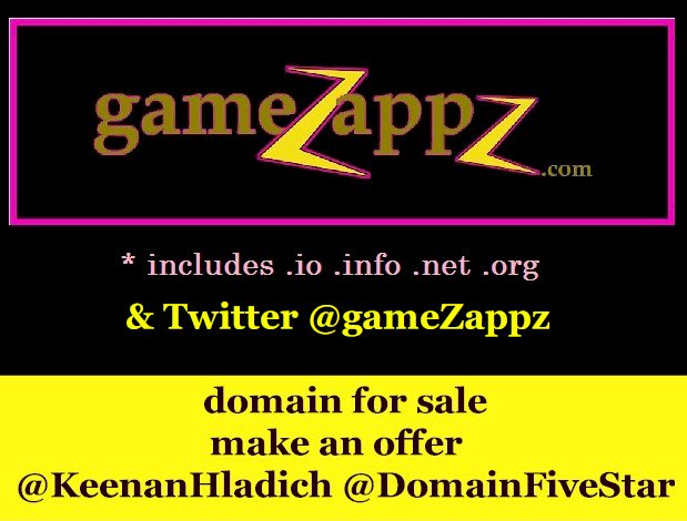 DomainFiveStar's tweet photo. https://t.co/VhKbnf9gtE
#games #apps & Zappz + @gameZappz
#domain on sale @Uniregistry
#AI #IoT #gamers #indiegame #gamedev
#NamesCon17 https://t.co/DSGMjc2s1X