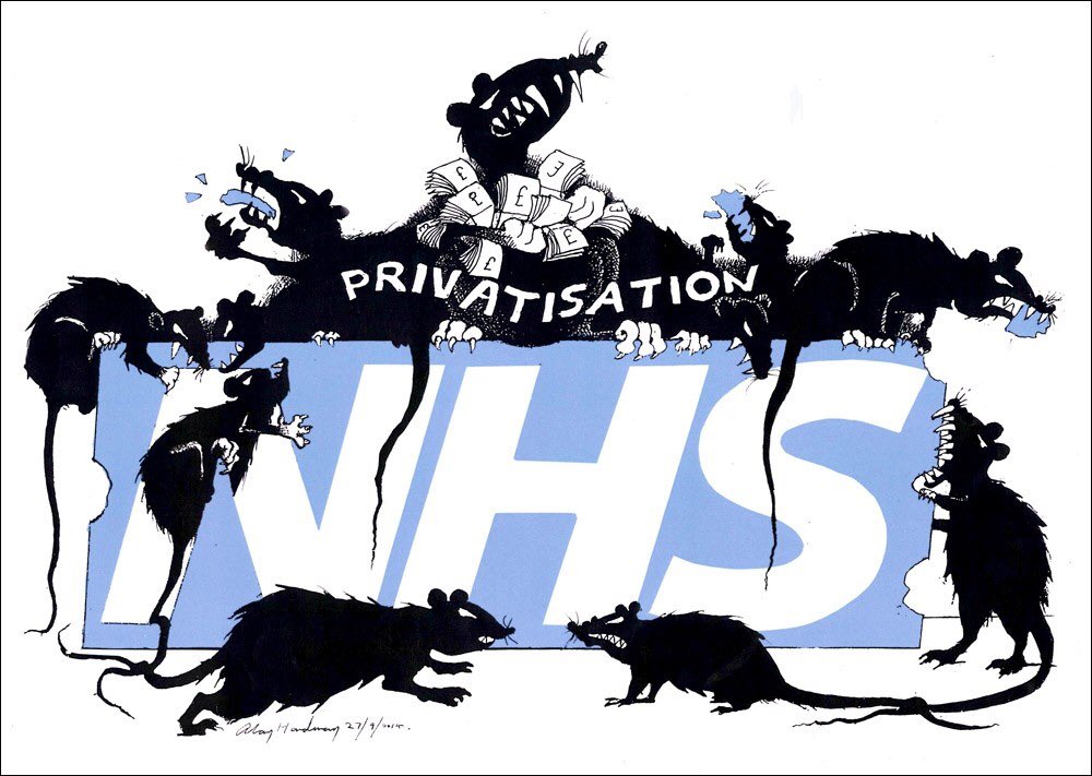 Hands up if you think selling off chunks of the NHS to the private sector will improve services and help our patients. Otherwise please RT.