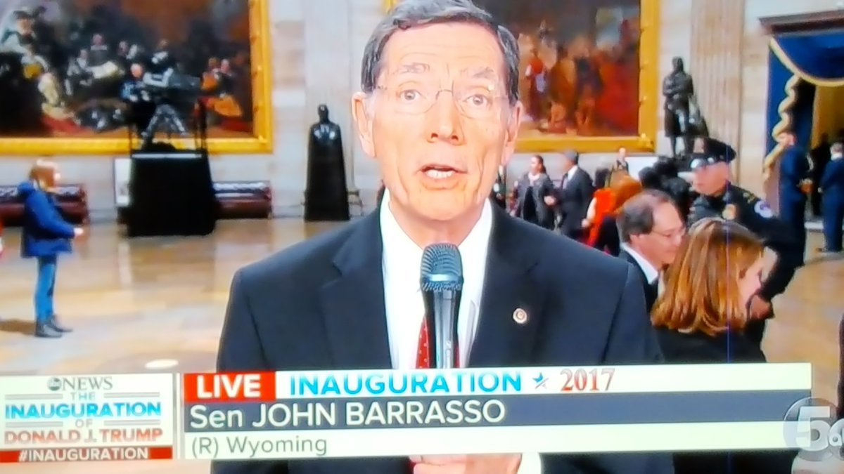 SweetnessOnline's tweet photo. Was great to see @SenJohnBarrasso at the #Inauguration. Our family hosted him and @senrobportman for a HC roundtable at our sm biz #stamco. https://t.co/bHWw2902pz