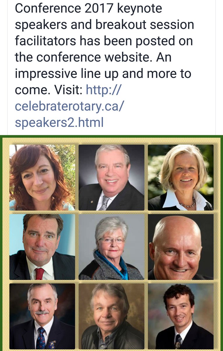 Rotary5040's tweet photo. RT! #D5040 Conference 2017 keynote speakers & breakout session facilitators has been posted @ conference website ~ https://t.co/0GfRefaNDs https://t.co/WforspgoCf