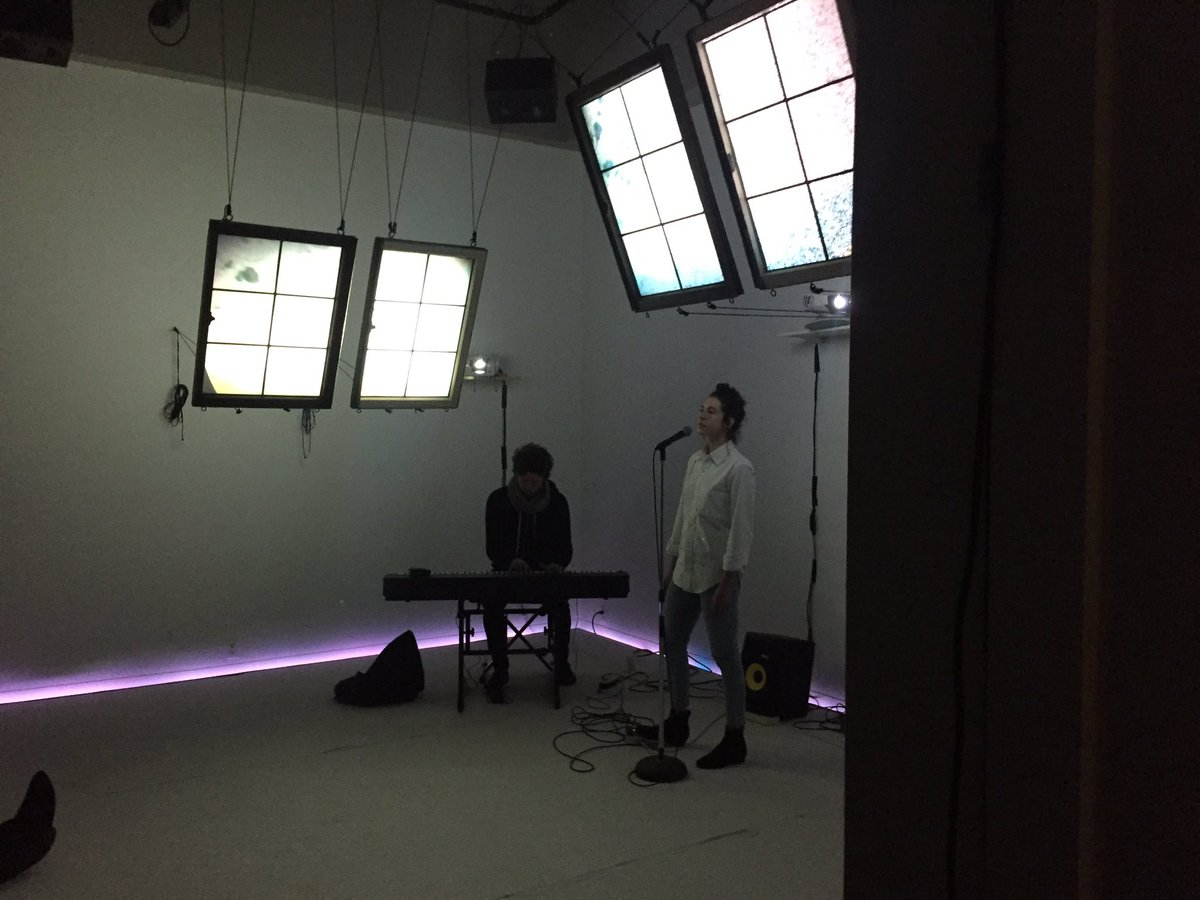 coreypaulson78's tweet photo. Recording "this I believe" essays, also able to see and participate in a mixed media art instillation. So lucky! @OWSEighth @jackstrawarts https://t.co/bTcq5apTeK