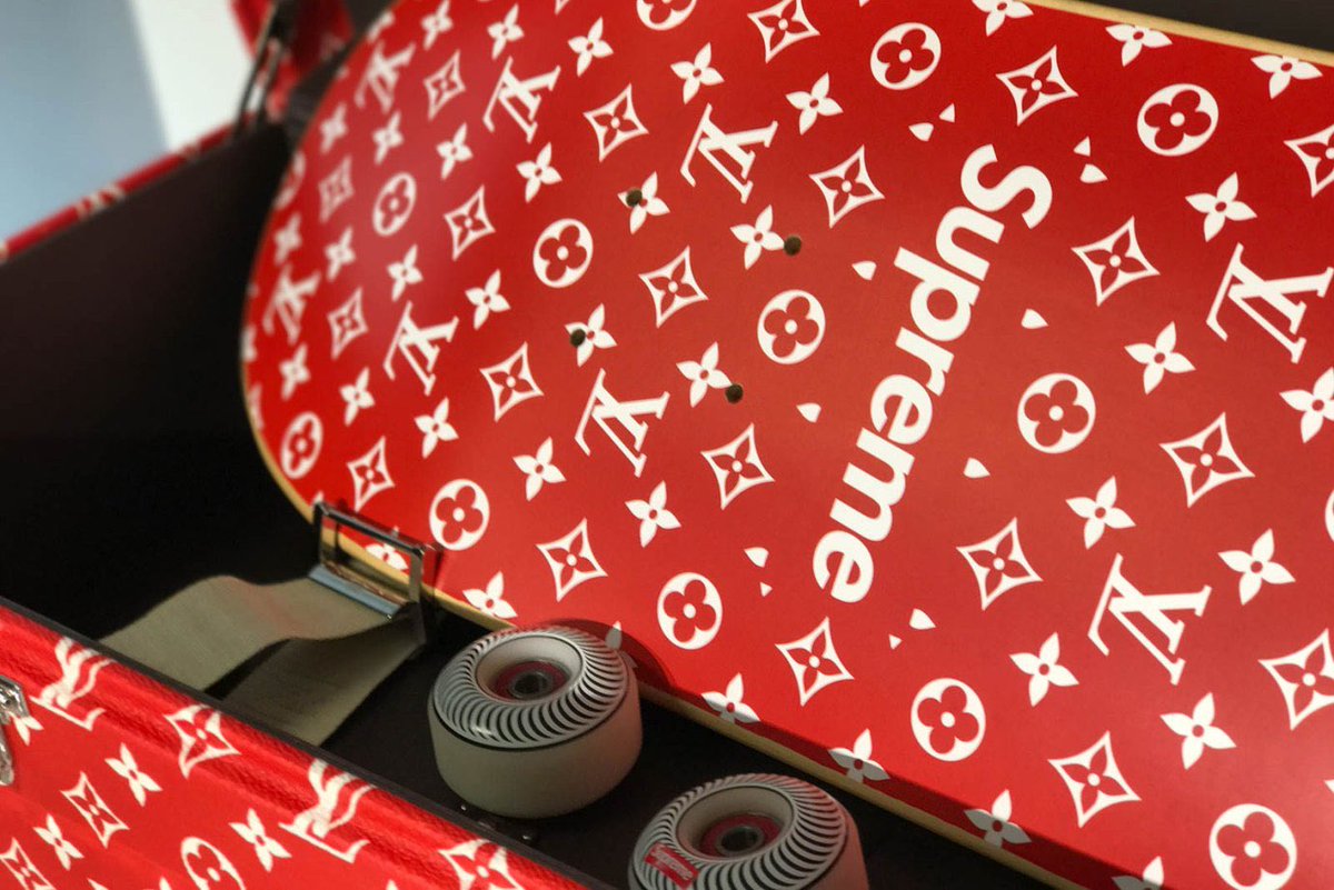 MRBLD on Twitter: &quot;A more detailed look on the Supreme/Louis Vuitton Skate Set (Box, Deck ...
