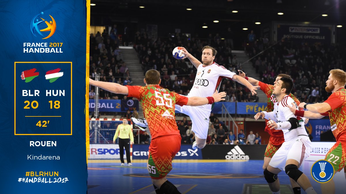 Hand2017's tweet photo. Belarus 🇧🇾 hold on
They need this victory 
#BLRHUN

#Handball2017 #PhenomenalHandball https://t.co/sYaxnFpx8C