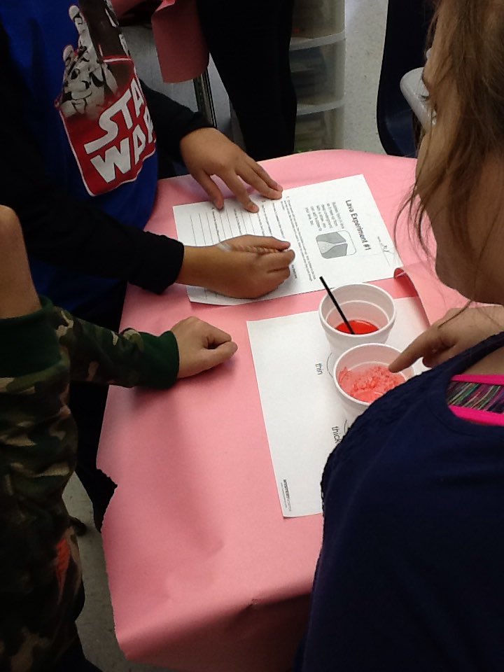 Mshoy4th's tweet photo. Analyzing the differences in volcanic lavas @WesternAve161 https://t.co/lywfBuNSh5