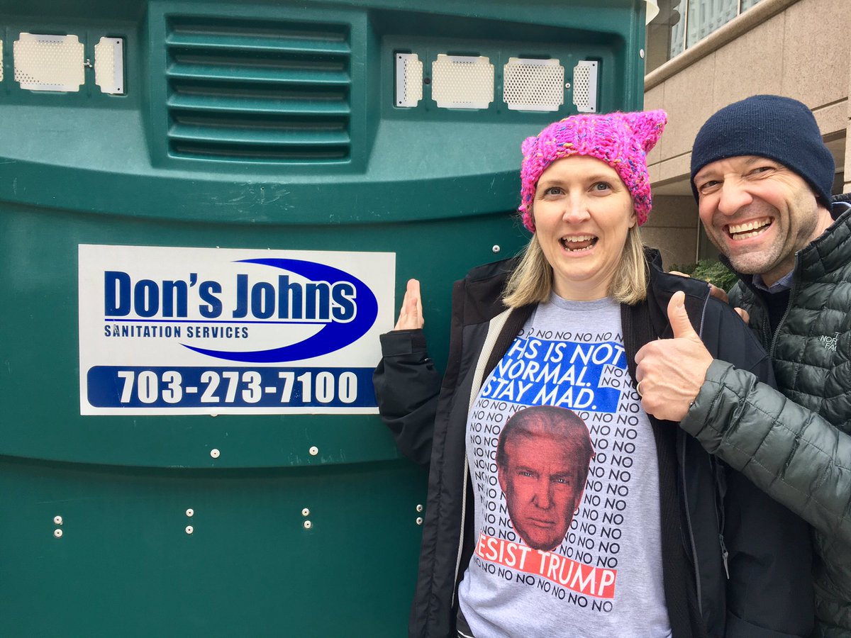 pamteagarden's tweet photo. DJT promoting golden showers along his parade route. #NotMyPresidentTrump https://t.co/fpr79eudvw