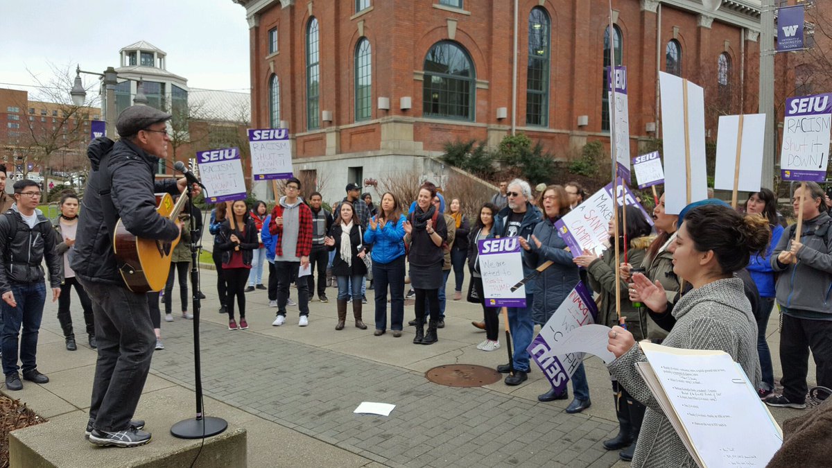 uwresist's tweet photo. @uwtacoma also had a rally &amp; teach in today! Check it out! #j20 #disruptj20 #dumptrump @uw https://t.co/humrdpBSKQ
