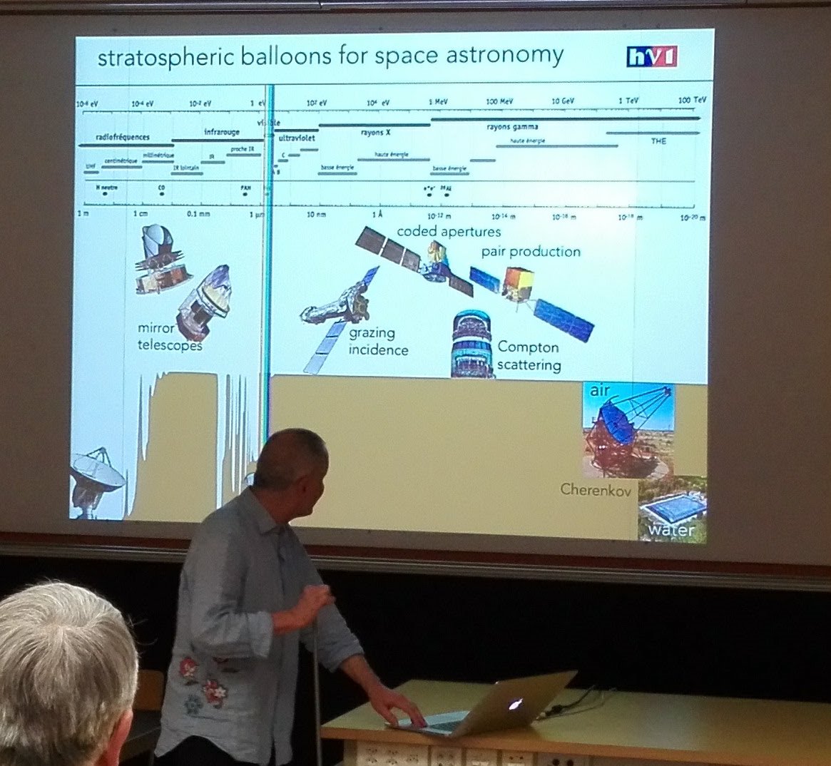 AlbertRichard_'s tweet photo. Ai pris un peu d'altitude à la conférence sur "Des ballons stratosphériques au service de l'astronomie" donnée par M. Peter von Ballmoos 🔭🛰️ https://t.co/gO4u0aQe52