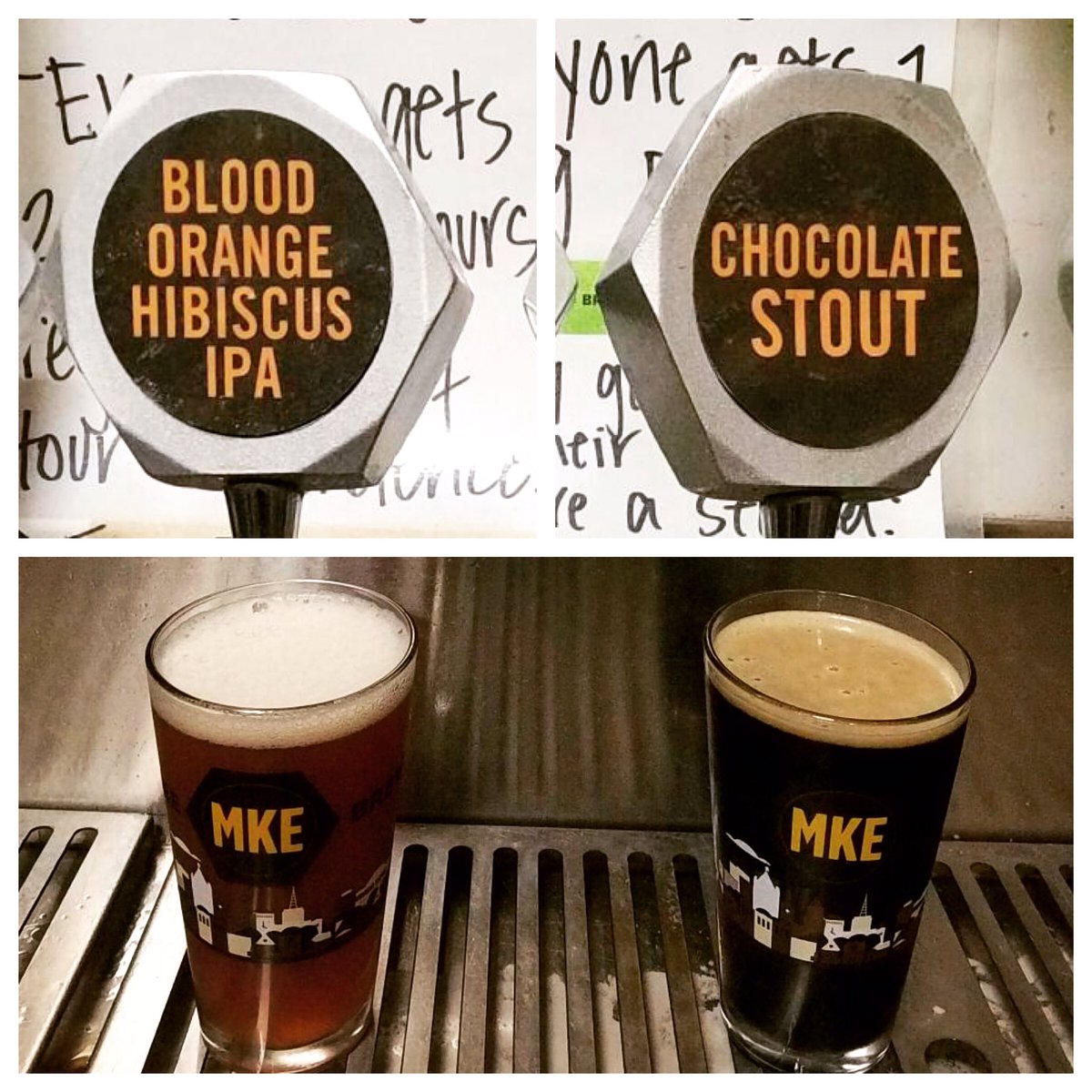 MKEbrewco's tweet photo. If you're coming in for a tour this weekend check out these #exbeeriments. Download our app & fill out the survey with your feedback! https://t.co/xosWtNfVtX