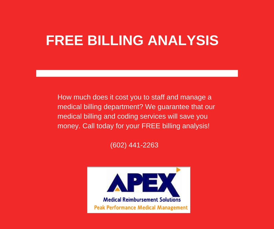 APEXMedicalBill's tweet image. #FREE #BillingAnalysis call @APEX4Billing today!