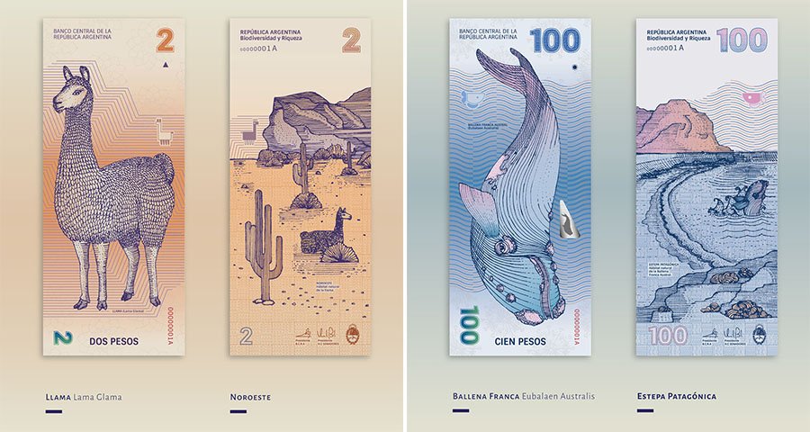 FuriaMag's tweet photo. El bello rediseño de los billetes argentinos inspirado en la biodiversidad de su territorio: https://t.co/ApRxeHw3yA https://t.co/pZf0nezATO