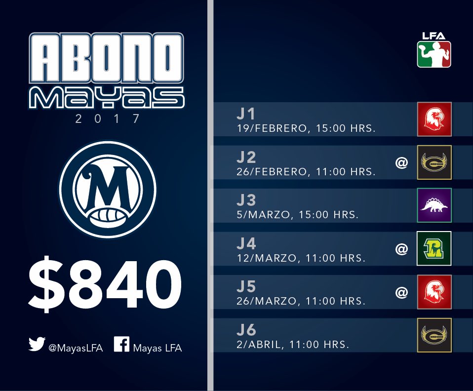 LFA_Mex's tweet photo. Ya están a la venta los abonos, ¡apresúrate porque son limitados y los boletos tienen precio preferencial!
VENTA: https://t.co/GotdBezj32 https://t.co/wfrpySm1pX