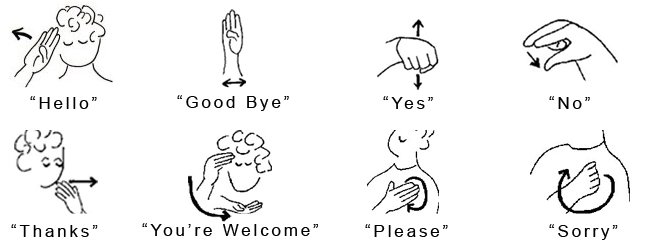 your welcome sign language