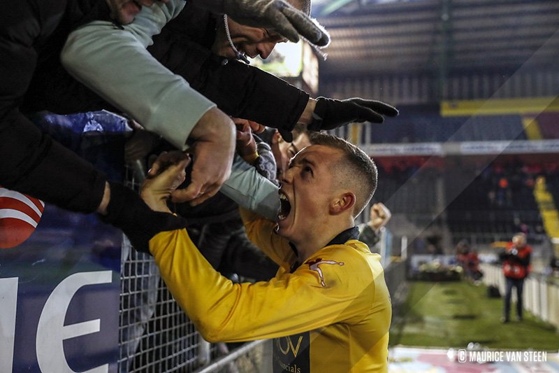 mauricevansteen's tweet photo. Een doelpunt vier je met je supporters #NACach #NACpraat https://t.co/9c2LBL5Bfu