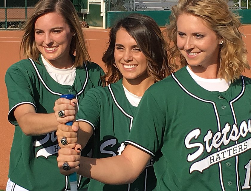StetsonSoftball's tweet photo. A sneak peak at a couple photos from today's team photo day!  #2017 #GoHatters https://t.co/SJsHxNlkOb