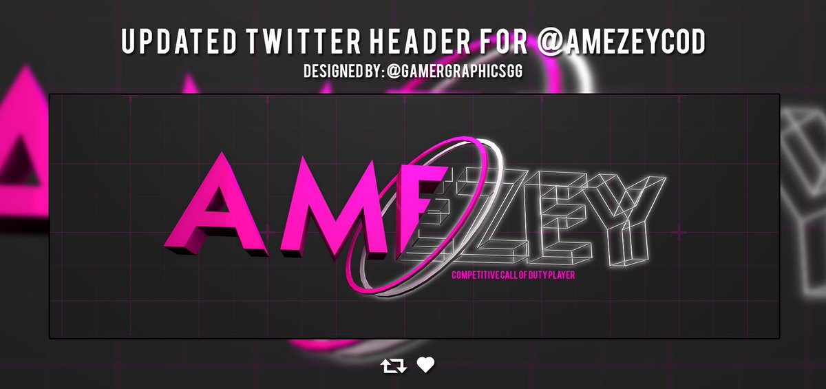 GamerGraphicsGG's tweet image. Updated Twitter Header for: @AmezeyCOD 
#GFX
@DNR_CREW @NightRTs @GFXLight @GamerRetweeters @CalzhyRTs