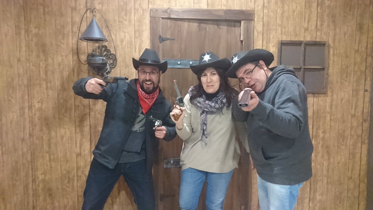 Estos bandoleros pusieron al Sheriff al límite!Escaparon de la horca en los últimos segundos.Enhorabuena!! #granollersexperience #roomescape