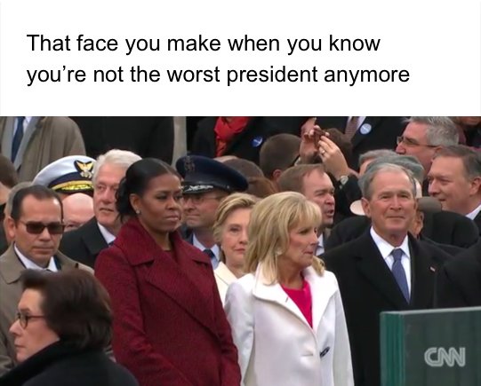 #Inauguration We'll miss you Bushy boy