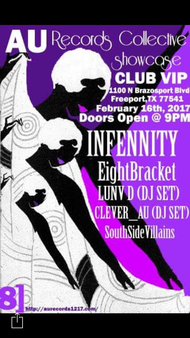 LUNVDIVINER's tweet photo. Thursday, February 16th at Club VIP in Freeport. @AU_Records Collective Showcase #livemusic https://t.co/BWj1eruHAj
