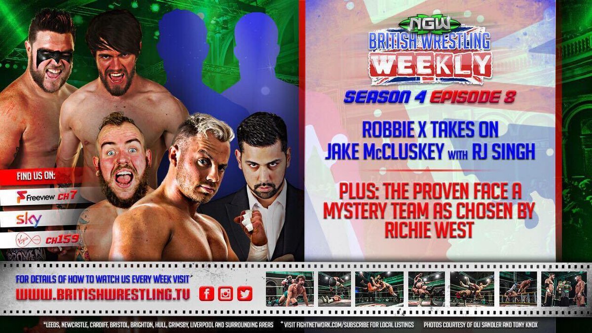 NGWrestlingUK's tweet photo. This week sees the in ring debut of @JakeMcCluskey, we hear from @ZackGibson01 and @The_Proven face a mystery team set up by Richie West https://t.co/OSO25knAWq