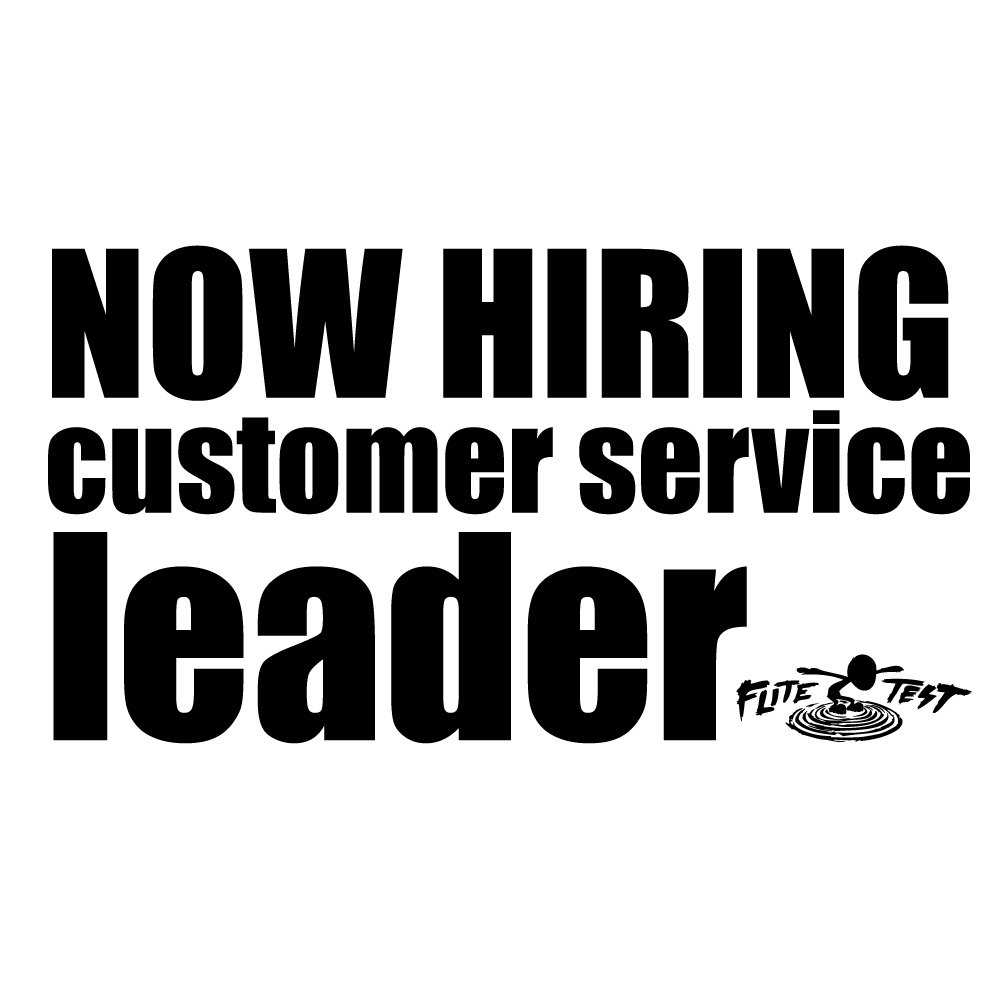 FliteTest's tweet image. Now hiring a Customer Service Leader! flitetest.com/pages/customer… #flitetest #jobopportuniy #rc #jobs