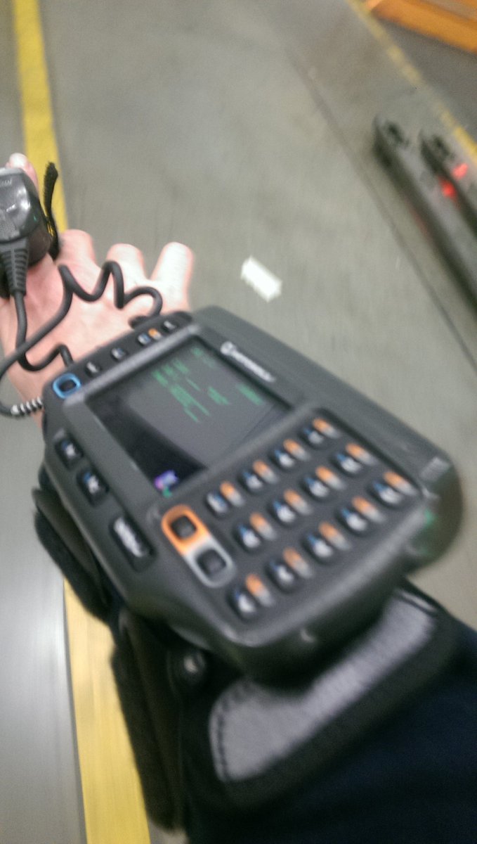 ChrissysRants's tweet photo. @baronnas this is the best pic I managed to take of the scanning device lol, but I got that on my arm all day at work! #IAmAndroid 😏😂😂😂😂 https://t.co/HEQBuj0aIe