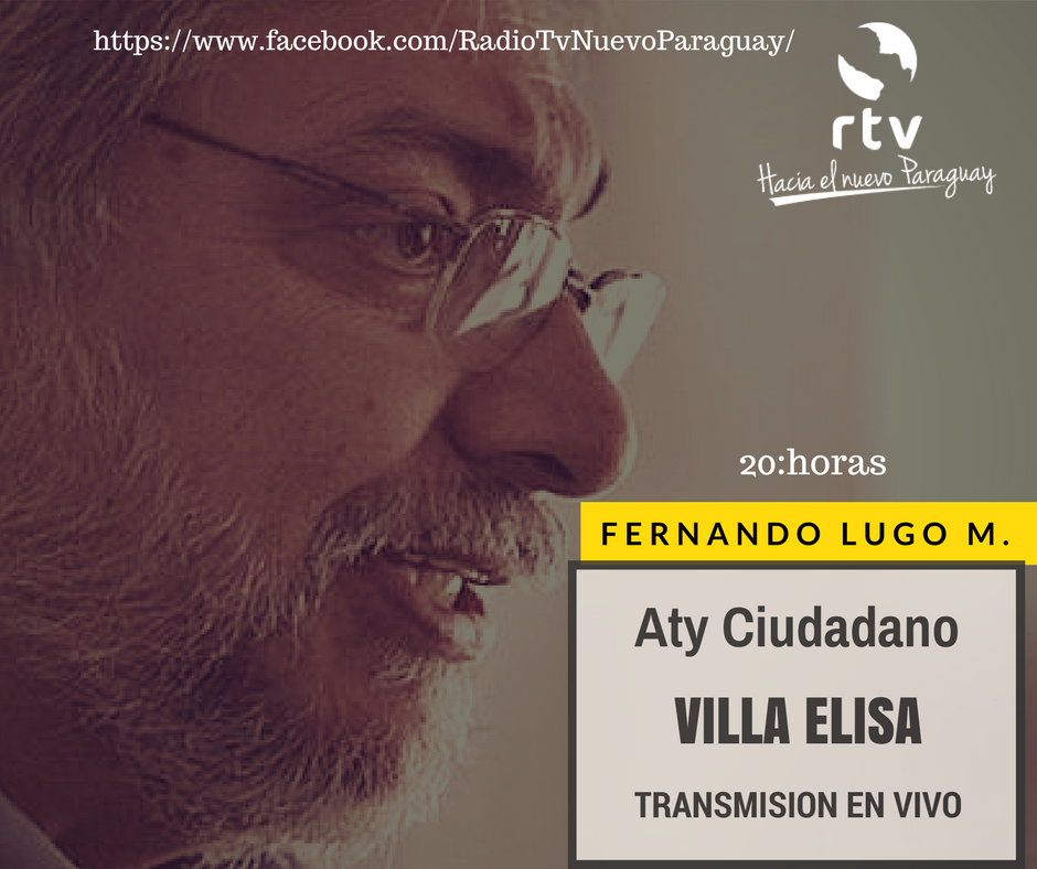 rtvpy's tweet photo. Transmitiremos el Aty Ciudadano en Villa Elisa con @lugo_py desde las 20:00 horas. A estar atentos! https://t.co/IU03d9U2hQ