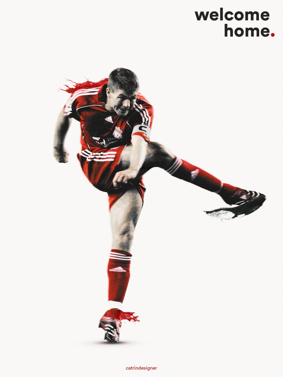 CatrinDesigner's tweet photo. Welcome home, Steven #Gerrard

#YNWA https://t.co/UbPHpRkcNS