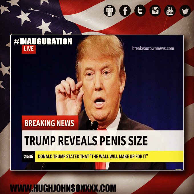 Breaking news!  #PresidentTrump #inauguration #potus #drumpf #sph #smallpenis #sizematters #InaugurationDay2017<a href="/tag/presidenttrump"class="tags">#PresidentTrump</a><a href="/tag/inauguration"class="tags">#inauguration</a><a href="/tag/president"class="tags"><span>#president</span></a><a href="/tag/sph"class="tags"><span>#sph</span></a><a href="/tag/smallpenis"class="tags"><span>#smallpenis</span></a><a href="/tag/potus"class="tags"><span>#potus</span></a><a href="/tag/sizematters"class="tags"><span>#sizematters</span></a>