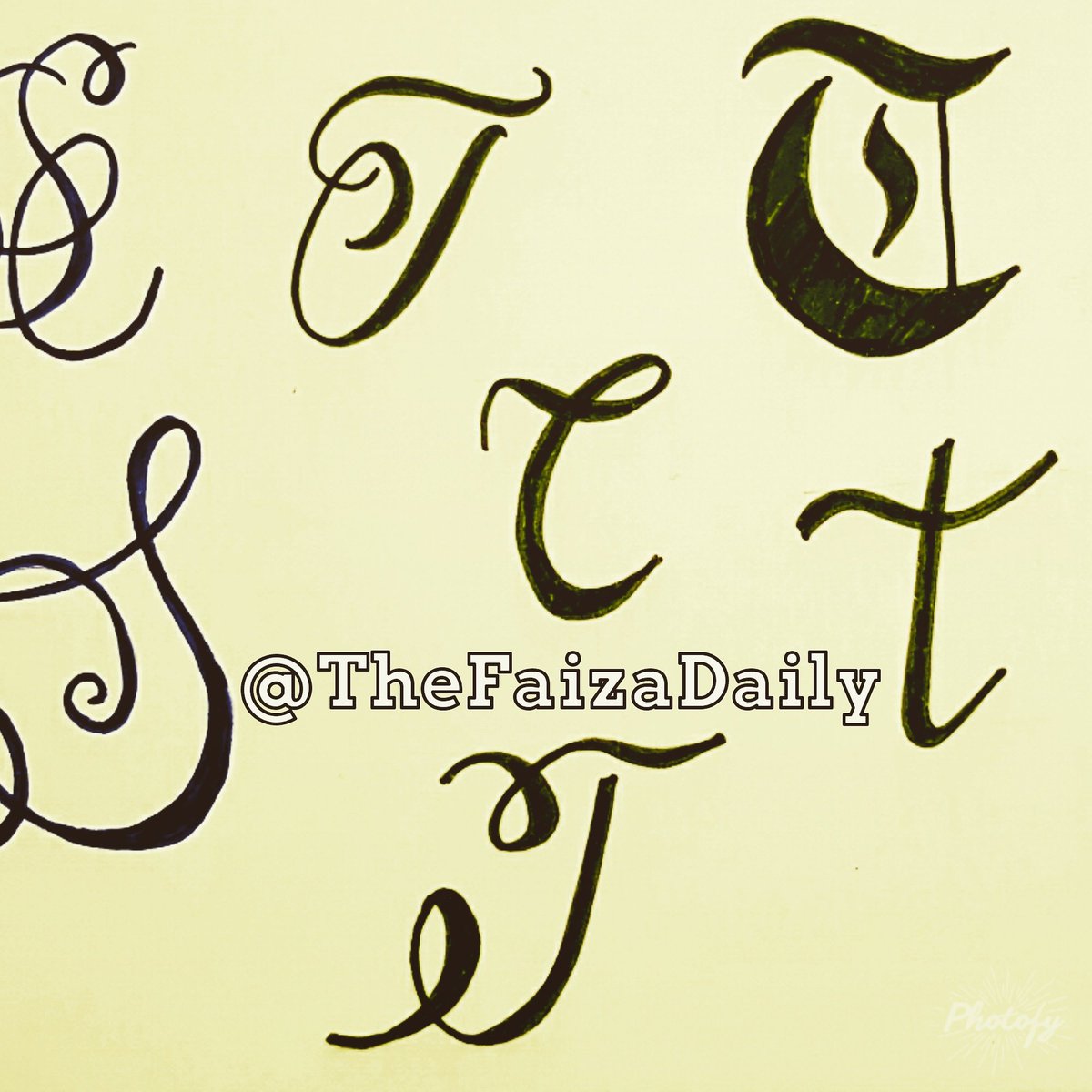TheFaizaDaily's tweet photo. Letter T #Photofy #FaizaKhan #TheFaizaDaily #NewSkill #Drawings #LetterT #Handwriting #PaperMate #PaperMateFlair #Calligraphy #HandLettering https://t.co/4jQIUnicud