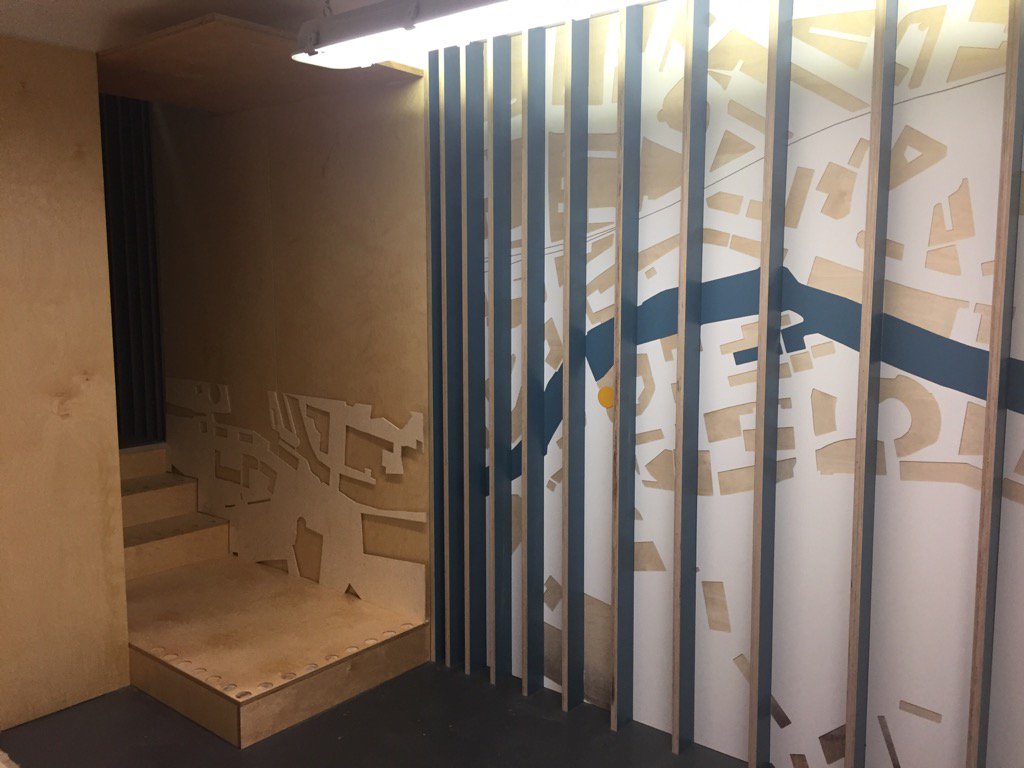 LandS_Morgans's tweet photo. It's all shaping up in the basement. Like our wall detail? #Leeds #cityliving #basementwars https://t.co/QgFpkVeidZ