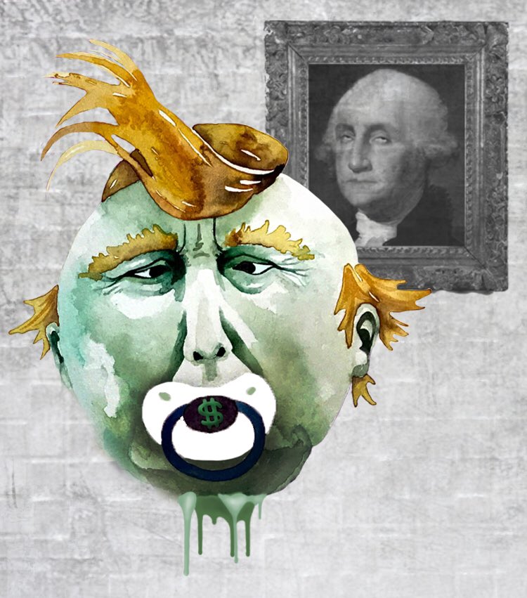 _erinschuetz's tweet photo. Mmhmm. #TrumpInauguration #Inauguration #politicalillustration #45THPresident #editorialillustration https://t.co/C3HlVEDGXW