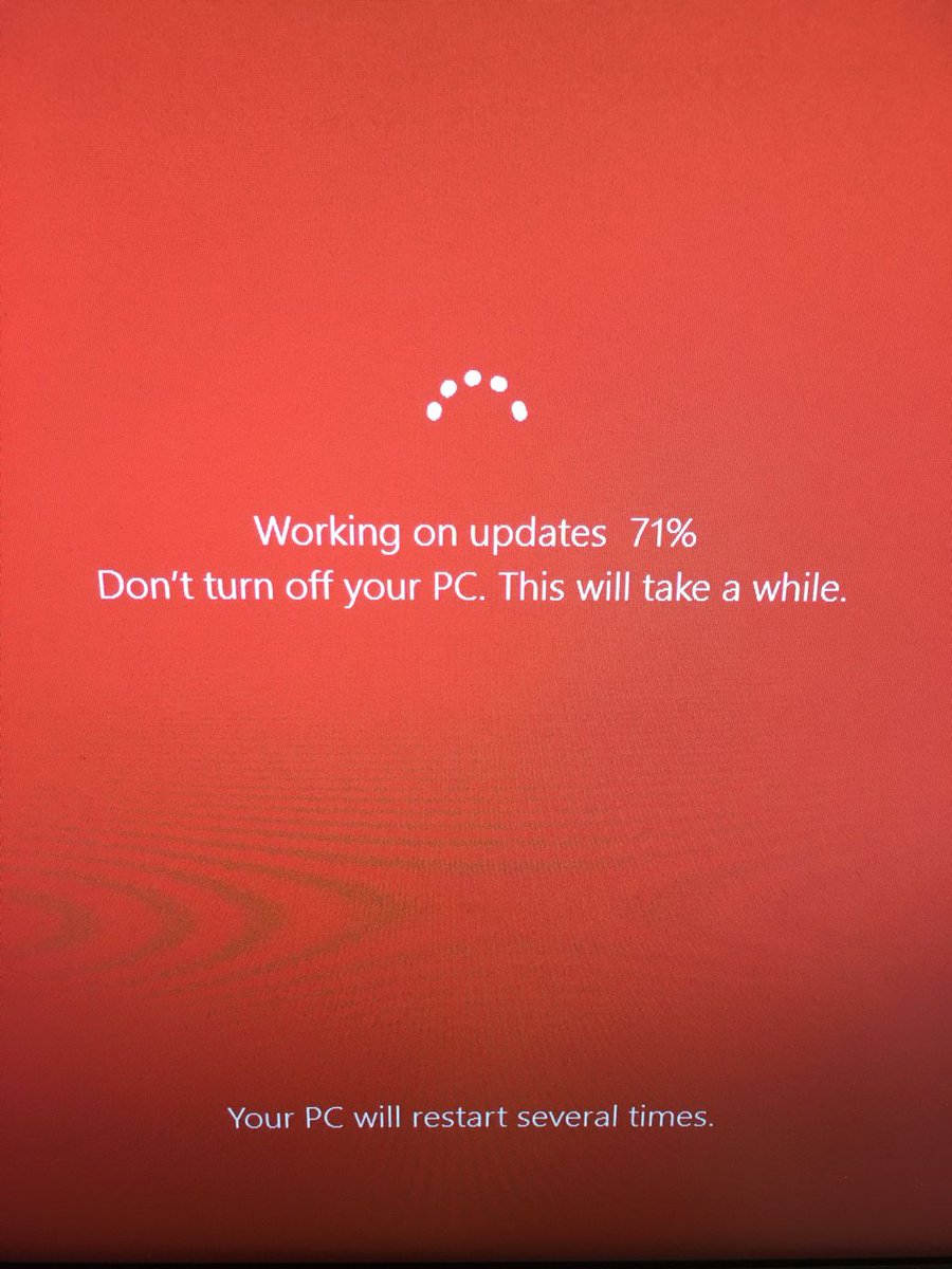 everestcrm's tweet photo. Late on a rainy Fri, need to get a proposal out, then this!!! #windowsupdate #argghhh https://t.co/nD7BiEn7FA