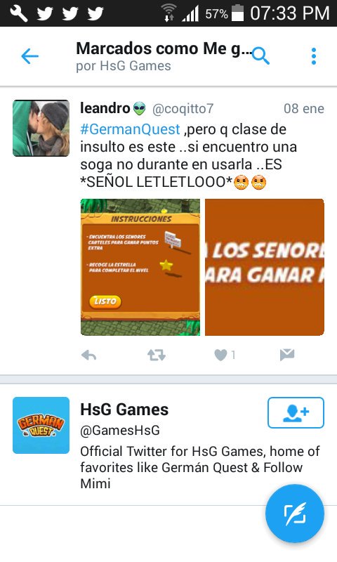 coqitto7's tweet photo. #GermanQuest LOL... nunca pensé q justo ellos lo verían 😢😲 siempre la cagó, espero q lo vieran como bromita https://t.co/ut9QdKLQxM