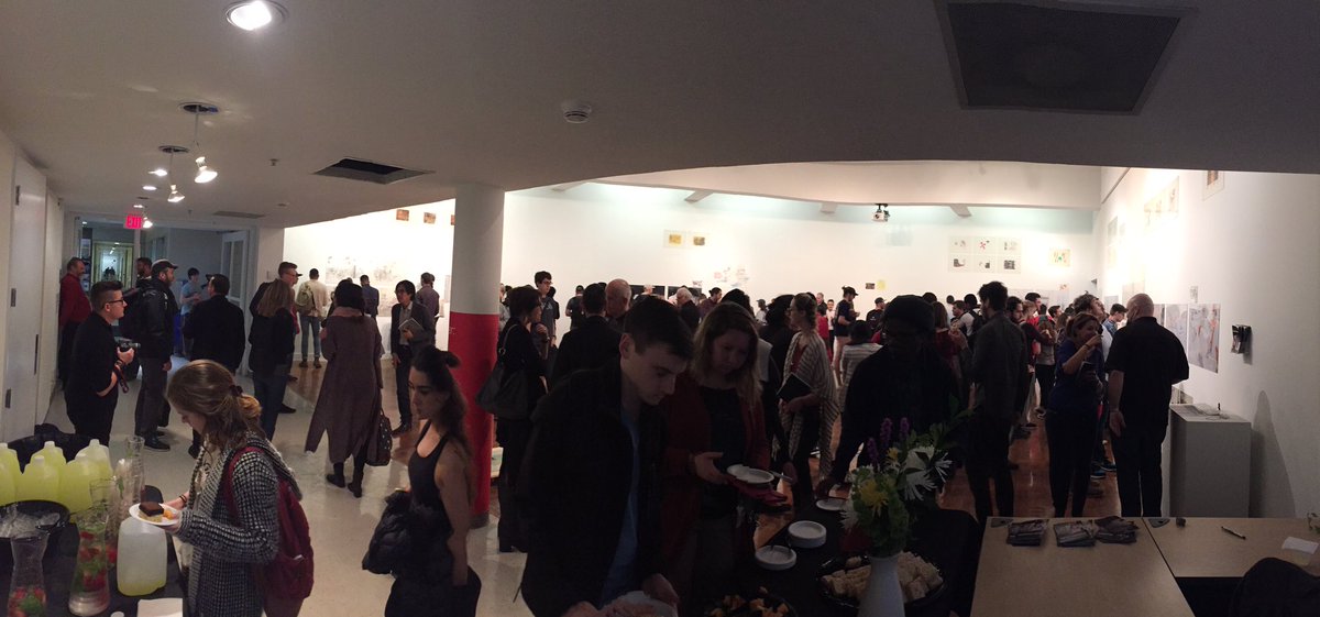 StorrsGallery's tweet photo. Awesome turn out for the opening reception for "Indeterminate Coordinates!" #uncc #PerryKulper https://t.co/ybwQUr8CiI