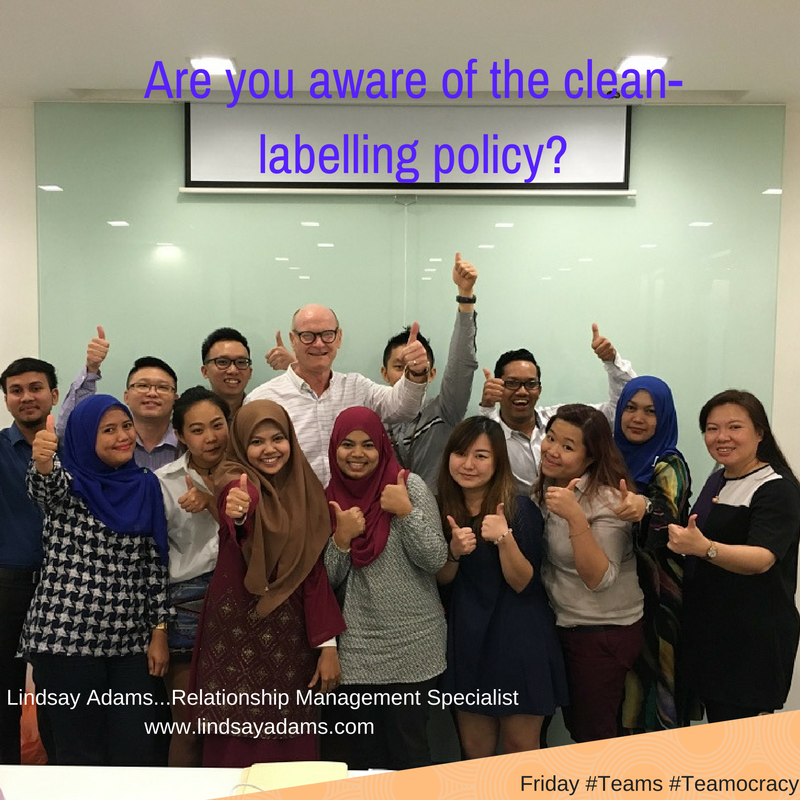 Teamocracy's tweet photo. Are you aware of the clean-labelling policy? https://t.co/Y7ckPfQUsx https://t.co/k279fcUYlL