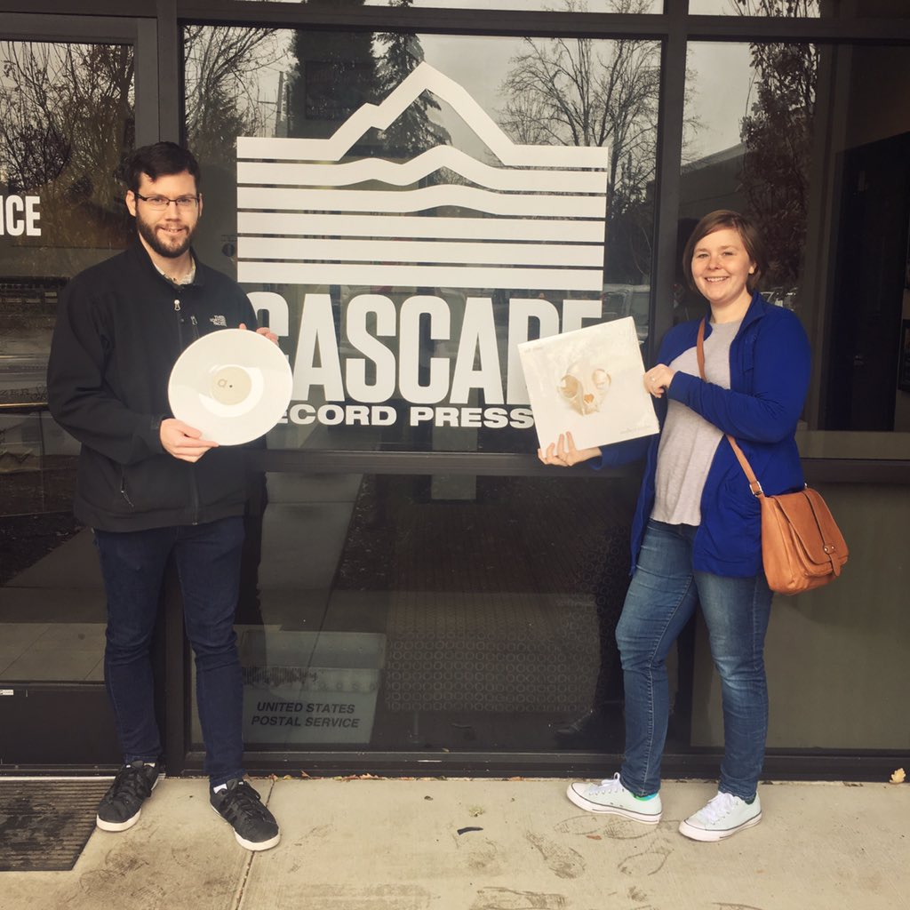 @Rocket_Heart drove down to pick up <a href="/SoftSleepband/">Soft Sleep</a> 's new release- Endless Circle #recordpressnw
