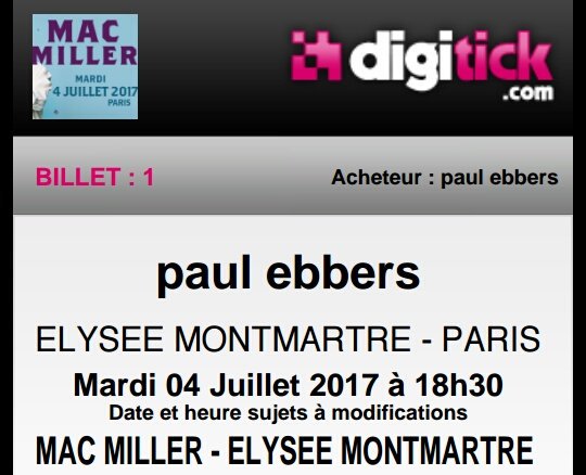 Happy birthday mac miller see you 4 july in Paris ! 