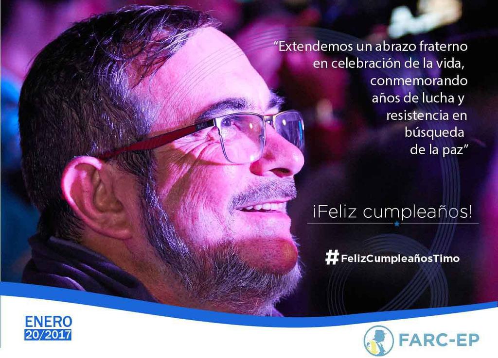 ComunesCoL's tweet photo. "Extendemos abrazo fraternal, conmemorando años de lucha y resistencia en busqueda de la paz"
#FelizCumpleañosTimo 
https://t.co/goctnonZyj https://t.co/ph806sPf62