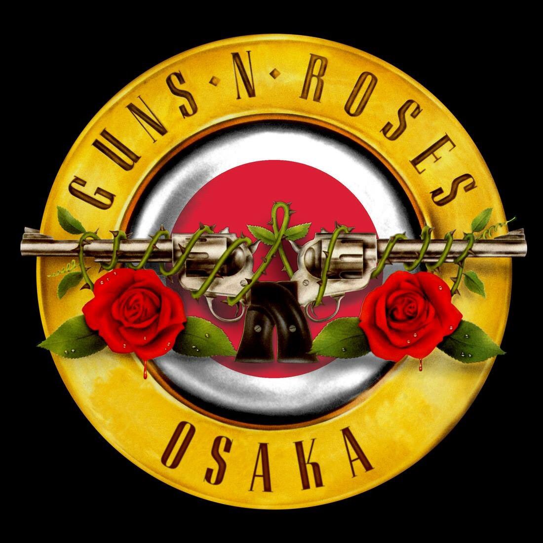 N' - 0 Guns GUNS ROSES Roses Osaka – N This Lifetime Japan T-shirt