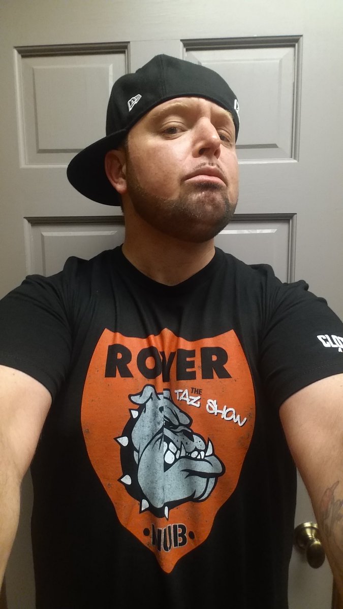 Badmoneyslim's tweet image. Headed out this evening...
Rockin that exclusive #ROVER "T" from @OfficialTAZ &amp;amp; the @TazShowLive
Avaliable @Clotheslined
#TheTazShow
#WeOver