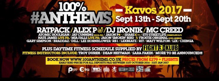 100anthems's tweet photo. Check out our line up #OffTheHook @RatpackUK @DJIronik @mccreedmusic @MILAFALLS @Nate__James 👊🏼👊🏼 https://t.co/Kv7WHVz44i