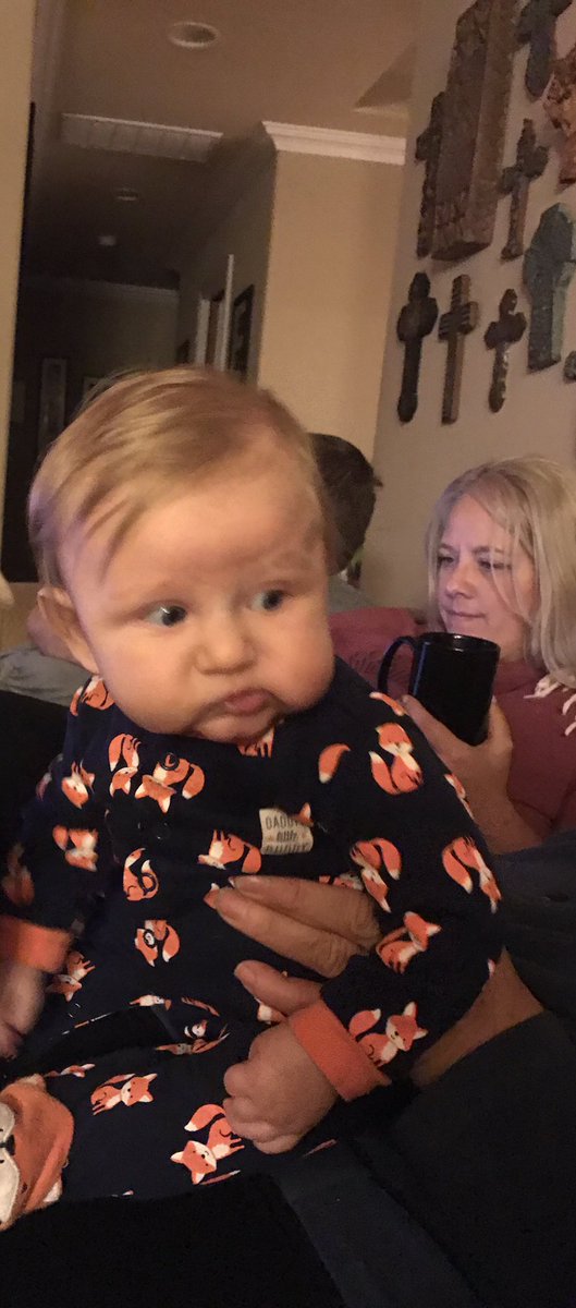 kbel101's tweet photo. My nephew looks like sleepy from Snow White! 😂 #thosecheeksdoe https://t.co/FNlLWVQBEq