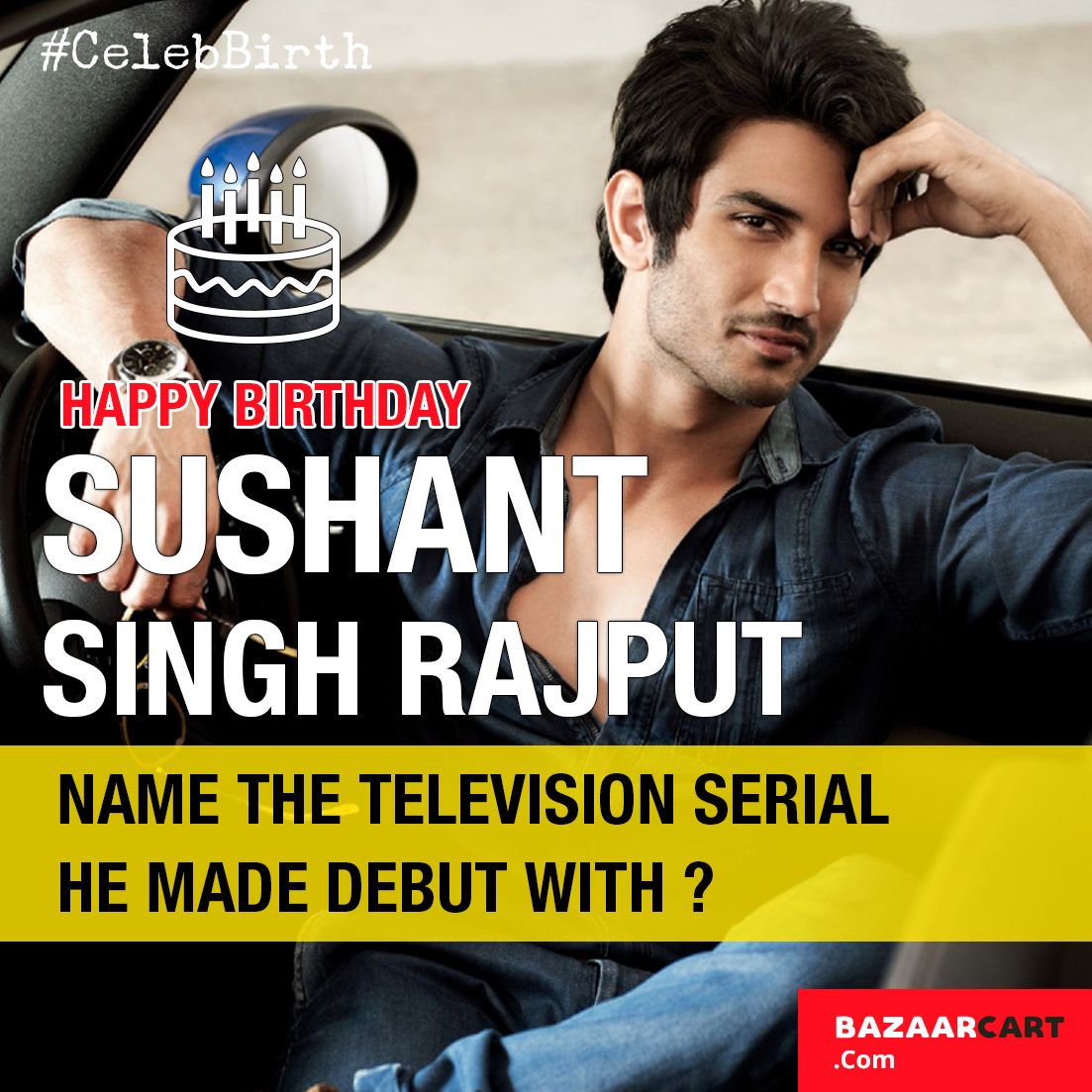 Happy Birthday To Sushant Singh Rajput
Can you name the television serial he made Debut In ?  