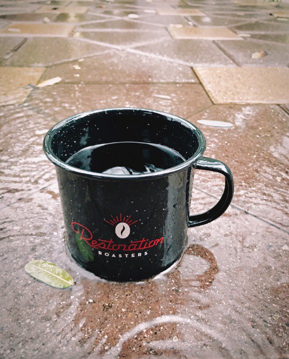 RestoreRoasters's tweet photo. Nothing like a great cup of hot coffee to cheer up those rainy day blues. Stay safe out there. #rainydays #rain #staydry https://t.co/39a6r27vqz