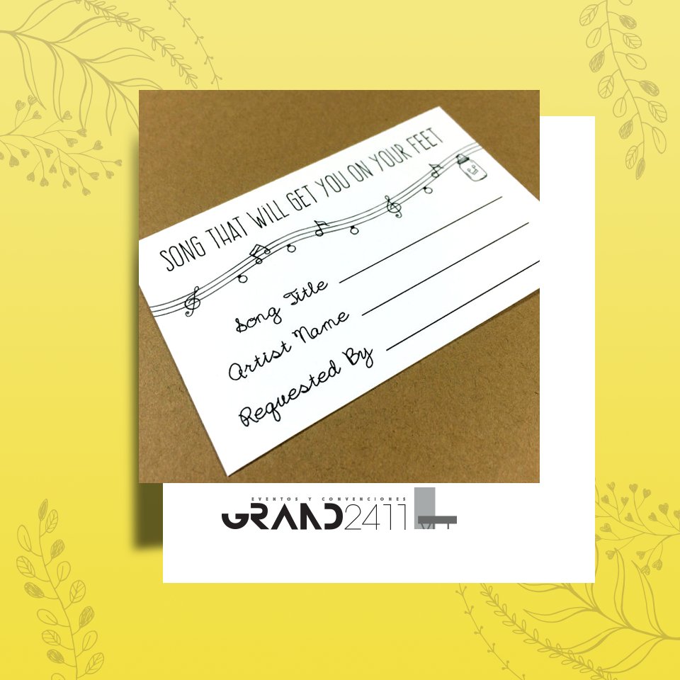 GRAND2411's tweet photo. La música siempre es uno de los temas más importantes, ¡asegúrate de complacer a tus invitados con esta idea! 🎵🎶 https://t.co/r50OGuC6qj