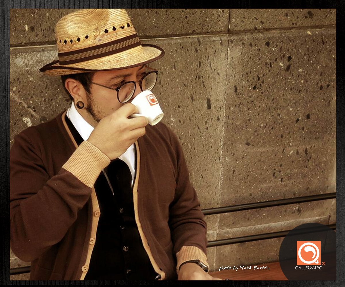 CALLEQATRO's tweet photo. En el paladar de un hombre visionario, siempre un buen café. 
 #CALLEQATROCafetería #coffeholics #coffeetime #cafésdeMéxico https://t.co/JwisuvZhBu