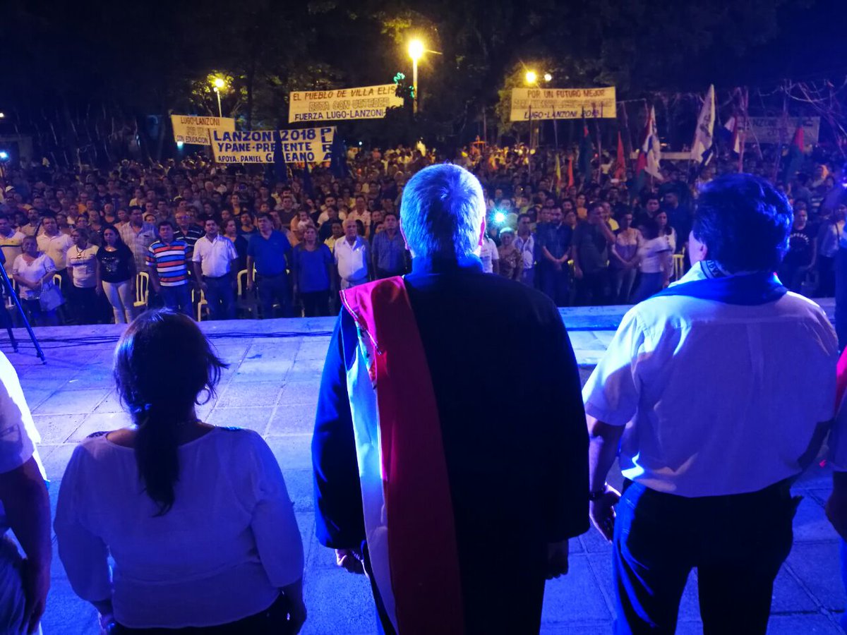 rtvpy's tweet photo. INICIA ATY En Villa Elisa con @lugo_py En estos momentos se canta el Himno https://t.co/Iyl47lAzsO